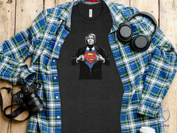 Trump Assassination Attempt Trump Shooting Superman Hero Parody T Shirt Trump Superman T Shirt riracha 1