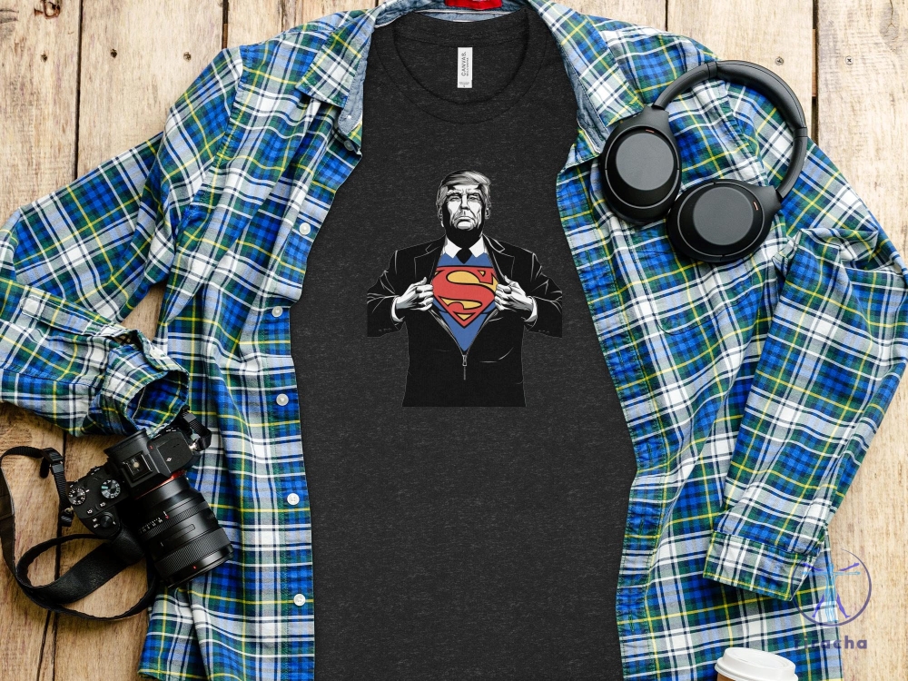 Trump Assassination Attempt Trump Shooting Superman Hero Parody T Shirt Trump Superman T Shirt