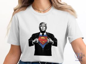 Trump Assassination Attempt Trump Shooting Superman Hero Parody T Shirt Trump Superman T Shirt riracha 3