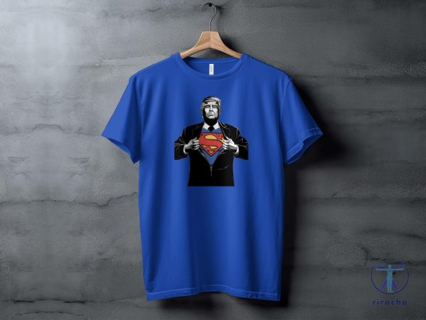 Trump Assassination Attempt Trump Shooting Superman Hero Parody T Shirt Trump Superman T Shirt riracha 4