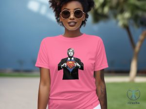 Trump Assassination Attempt Trump Shooting Superman Hero Parody T Shirt Trump Superman T Shirt riracha 5