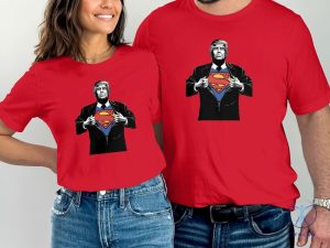 Trump Assassination Attempt Trump Shooting Superman Hero Parody T Shirt Trump Superman T Shirt riracha 6