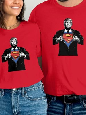 Trump Assassination Attempt Trump Shooting Superman Hero Parody T Shirt Trump Superman T Shirt riracha 6