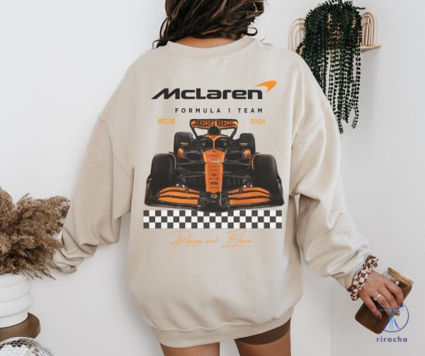 Mclaren 2024 Formula One Crewneck Unisex Sweatshirt Mclaren Sweatshirt riracha 4