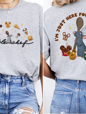 Little Chef Remy Tshirt Disney Ratatouille Shirt Just Here For The Snacks Little Chef Remy Shirt riracha 6