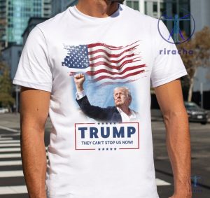 Trump Survives Bullet T Shirt I Will Take A Bullet For This Country They Cant Stop Us Now Shirt riracha 2