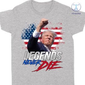 Trump Legends Never Die Trump Fight 2024 Shirt Pennsylvania Rally Shirt Dark riracha 3