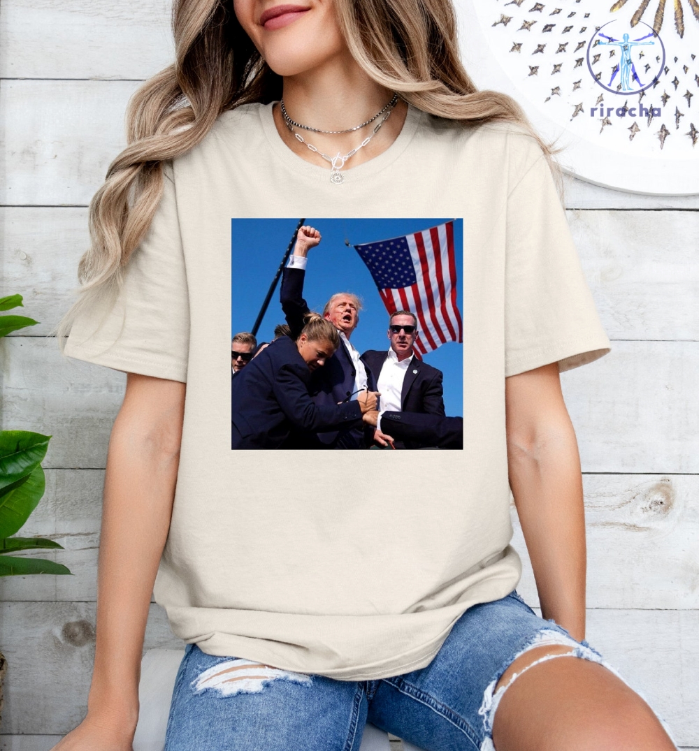 Trump Shot Rally Shirt Attempt On Trump Tshirt Donald Trump Pennsylvania Rally Security T Shirt Donald Trump Shirt