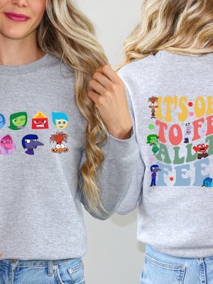 Its Okay To Feel All The Feels Shirt Mental Health Sweatshirt Inside Out 2 Disney Plus Envy Inside Out 2 Shirt riracha 4