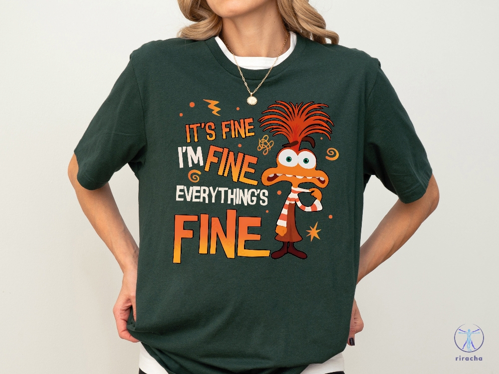 Disney Anxiety Shirt Inside Out 2 Shirt Emotions Shirt Everything Is Fine Anxiety Inside Out