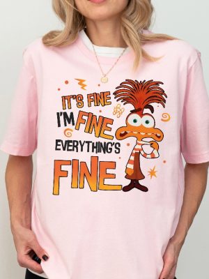 Disney Anxiety Shirt Inside Out 2 Shirt Emotions Shirt Everything Is Fine Anxiety Inside Out riracha 2