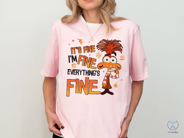 Disney Anxiety Shirt Inside Out 2 Shirt Emotions Shirt Everything Is Fine Anxiety Inside Out riracha 2