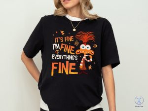 Disney Anxiety Shirt Inside Out 2 Shirt Emotions Shirt Everything Is Fine Anxiety Inside Out riracha 4