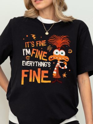 Disney Anxiety Shirt Inside Out 2 Shirt Emotions Shirt Everything Is Fine Anxiety Inside Out riracha 4