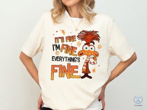 Disney Anxiety Shirt Inside Out 2 Shirt Emotions Shirt Everything Is Fine Anxiety Inside Out riracha 5