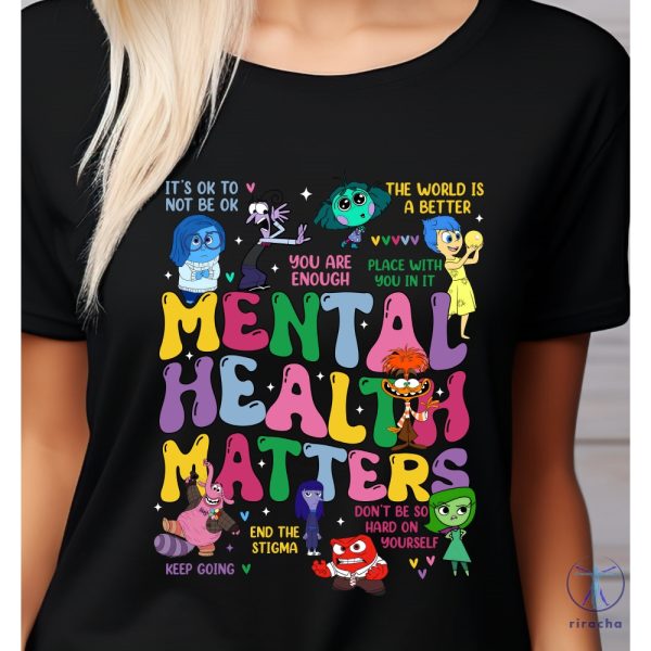 Disney Inside Out Mental Health Matters Shirt Inside Out 2 Characters Inside Out Disney Plus Envy Inside Out 2 Shirt riracha 1