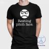 Resting Pitch Face Funny Baseball Shirt Resting Pitch Face Funny Shirt riracha 1