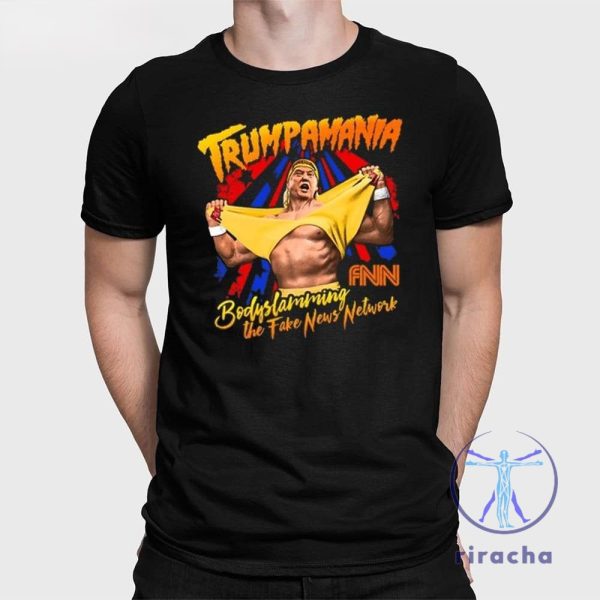 Trump Wrestling Meme Fake News Melania Trump Trumpamania Shirt Hulk Hogan Trump Hulkamania riracha 1