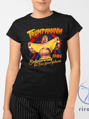 Trump Wrestling Meme Fake News Melania Trump Trumpamania Shirt Hulk Hogan Trump Hulkamania riracha 2