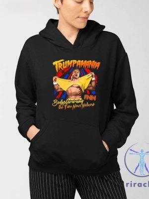 Trump Wrestling Meme Fake News Melania Trump Trumpamania Shirt Hulk Hogan Trump Hulkamania riracha 3