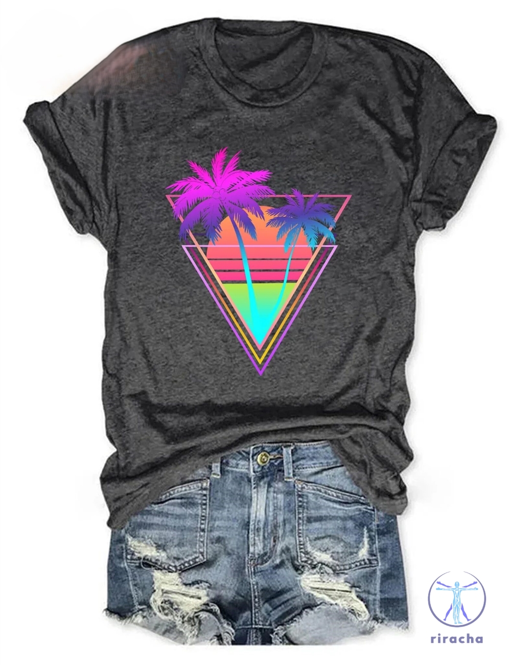 Neon Palm Tree Glow Bright Shirt Neon Palm Tree Glow Bright T Shirt