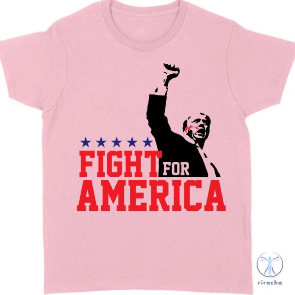 Fight For America Shirt Trump Shot Fight Shirt Donald Trump Shirt Bright riracha 2