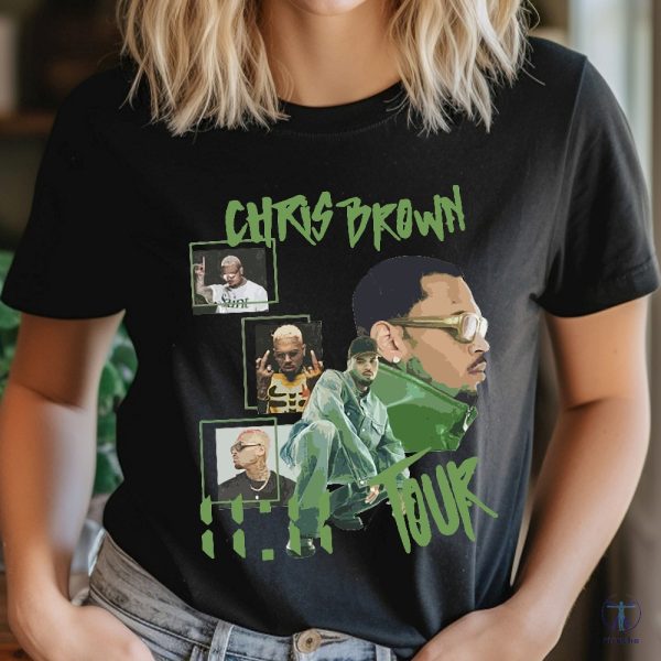 Vintage Chris Brown 1111 Tour 2024 Shirt Chris Brown 1111 Tour 2024 Shirt Chris Brown Fan Shirt riracha 4