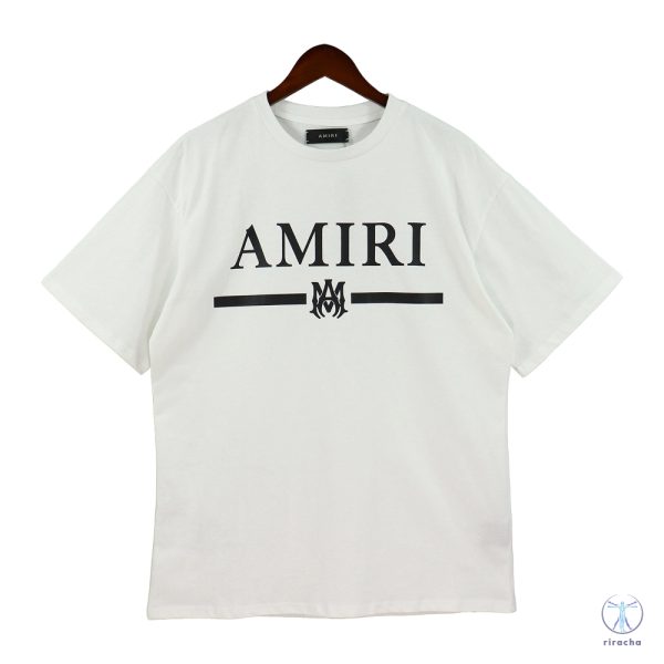 Amiri Beach Shirt Amiri Logo Cotton Tee Vintage Amiri T Shirt Hip Hop Amiri Sweatshirt Amiri Shirt riracha 2