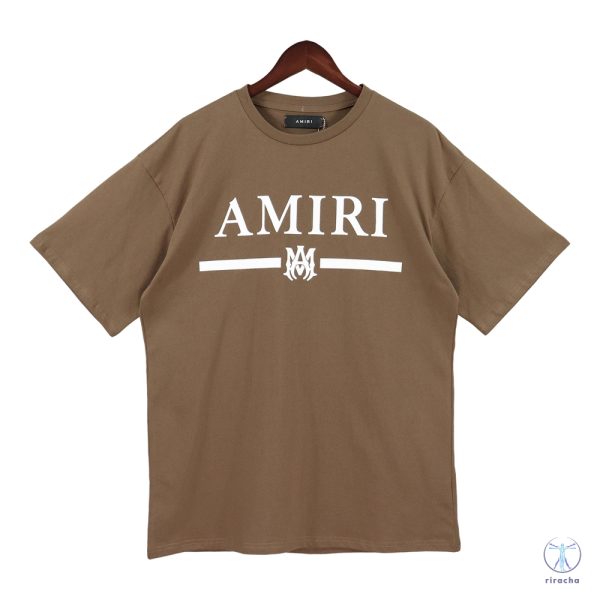 Amiri Beach Shirt Amiri Logo Cotton Tee Vintage Amiri T Shirt Hip Hop Amiri Sweatshirt Amiri Shirt riracha 3