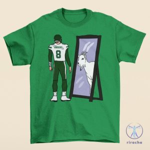 Aaron Rodgers Mirror Goat New York Jets Tshirt Aaron Rodgers Shirt riracha 3