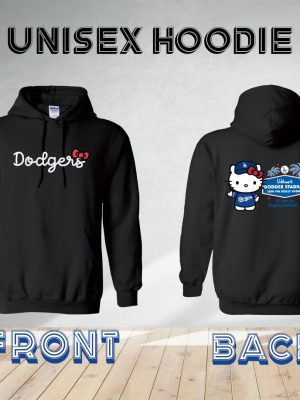 Hello Kitty Dodgers Apparel Hello Kitty Dodgers Hoodie Hello Kitty Dodgers Crewneck Hello Kitty Dodgers Shirt riracha 5