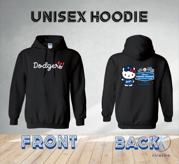 Hello Kitty Dodgers Apparel Hello Kitty Dodgers Hoodie Hello Kitty Dodgers Crewneck Hello Kitty Dodgers Shirt riracha 5