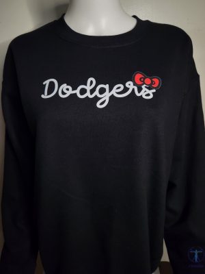 Hello Kitty Dodgers Apparel Hello Kitty Dodgers Hoodie Hello Kitty Dodgers Crewneck Hello Kitty Dodgers Shirt riracha 6