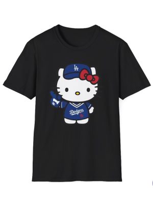 Los Angeles Dodgers Hello Kitty T Shirt Cute Baseball Fan Apparel Hello Kitty Dodgers T Shirt riracha 3