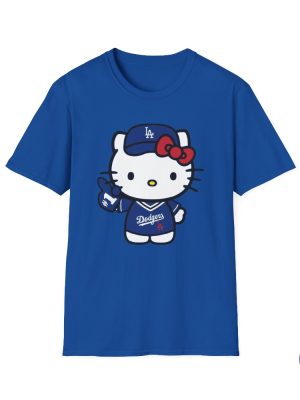 Los Angeles Dodgers Hello Kitty T Shirt Cute Baseball Fan Apparel Hello Kitty Dodgers T Shirt riracha 4