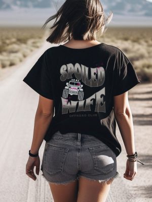 Spoiled Wife Shirt Pink Tire Offroad Girl Power Off Road 4Wd T Shirt Gifts For Jeep Lovers Jeep Tee Shirts riracha 3