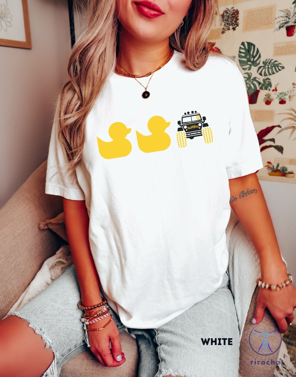 Yellow Duck Duck Off Road Shirt Women T Shirt Adventure Tee 4Wd T Shirt Gifts For Jeep Lovers Jeep Tee Shirts