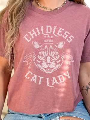 Childless Cat Lady Shirt Rocker Tee Childless Cat Lady Tshirt Kamala Harris Merch Harris For President riracha 3