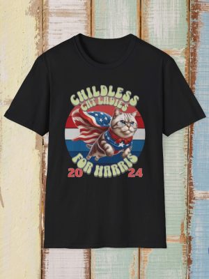 Childless Cat Lady Tshirt Kamala Harris Merch Harris For President Anti Trump Tee Childless Cat Lady Shirt riracha 2