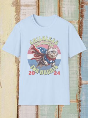 Childless Cat Lady Tshirt Kamala Harris Merch Harris For President Anti Trump Tee Childless Cat Lady Shirt riracha 3