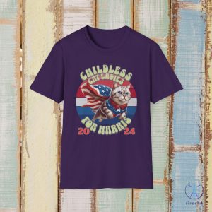 Childless Cat Lady Tshirt Kamala Harris Merch Harris For President Anti Trump Tee Childless Cat Lady Shirt riracha 4