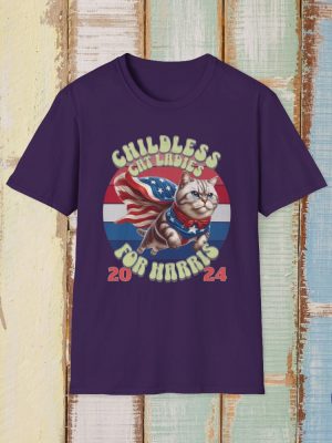 Childless Cat Lady Tshirt Kamala Harris Merch Harris For President Anti Trump Tee Childless Cat Lady Shirt riracha 4