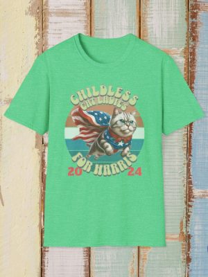 Childless Cat Lady Tshirt Kamala Harris Merch Harris For President Anti Trump Tee Childless Cat Lady Shirt riracha 5