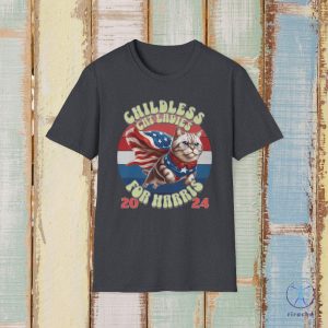 Childless Cat Lady Tshirt Kamala Harris Merch Harris For President Anti Trump Tee Childless Cat Lady Shirt riracha 6