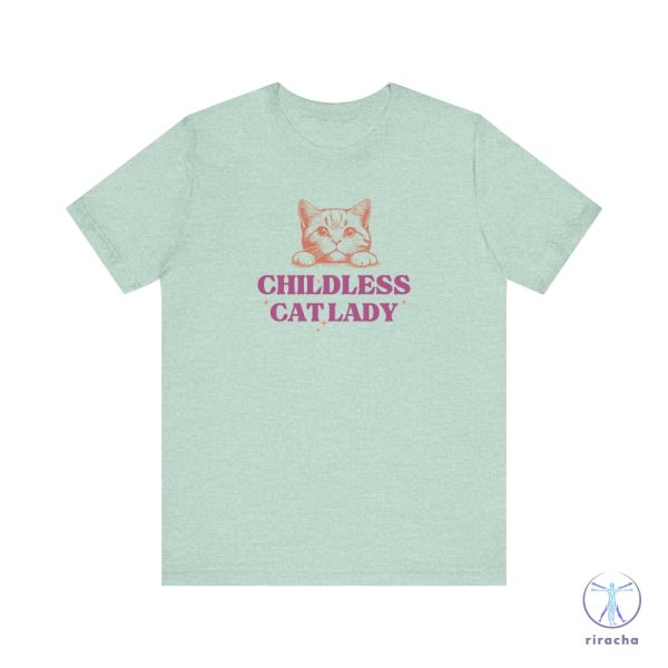 Childless Cat Lady Kamala Shirt A Bunch Of Childless Cat Ladies Childless Cat Lady Shirt riracha 4