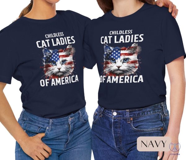 Childless Cat Lady Meme Shirt Kamala Harris 2024 Shirt Madam President Tee Childless Cat Lady Shirt riracha 3