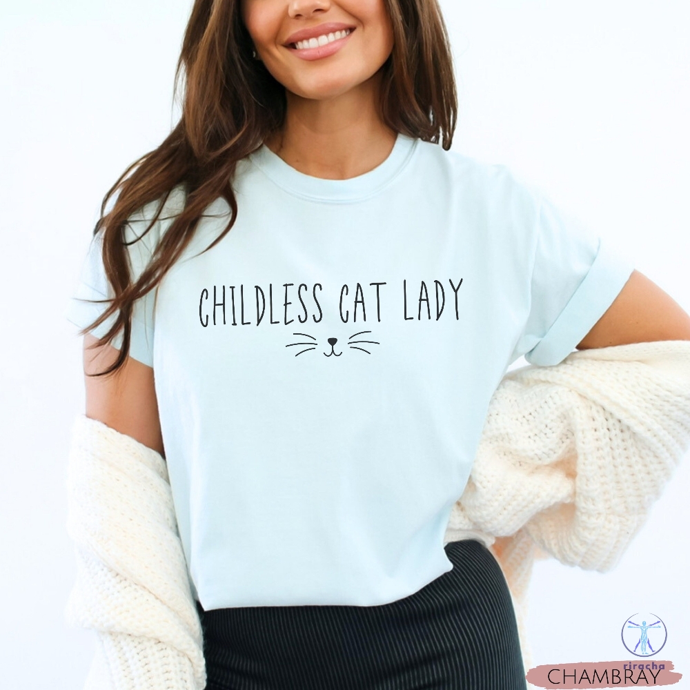 Childless Cat Lady Tshirt 2024 Election Political Shirts Childless Cat Lady Shirt