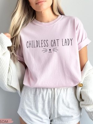 Childless Cat Lady Tshirt 2024 Election Political Shirts Childless Cat Lady Shirt riracha 2