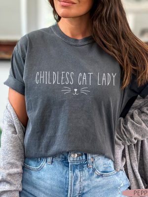 Childless Cat Lady Tshirt 2024 Election Political Shirts Childless Cat Lady Shirt riracha 3