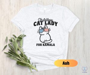 Childless Cat Lady For Kamala Shirt Vote Blue 2024 Democrat Tshirt Pro Democracy Tee Childless Cat Lady Shirt riracha 6